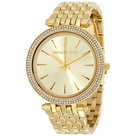 michael kors gold female watch|michael kors diamond watch women's.